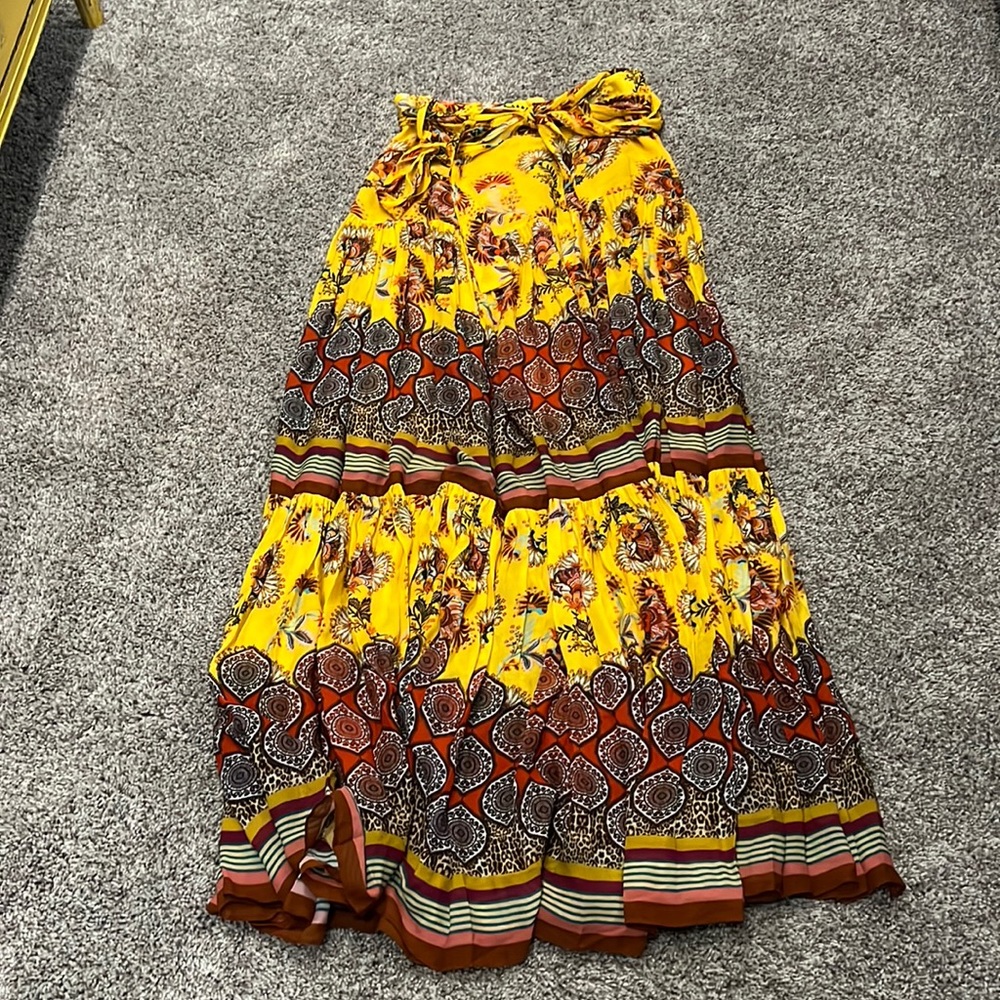 EUC Alexis Erris Maxi Skirt in Amber Bloom M - Picture 4 of 7